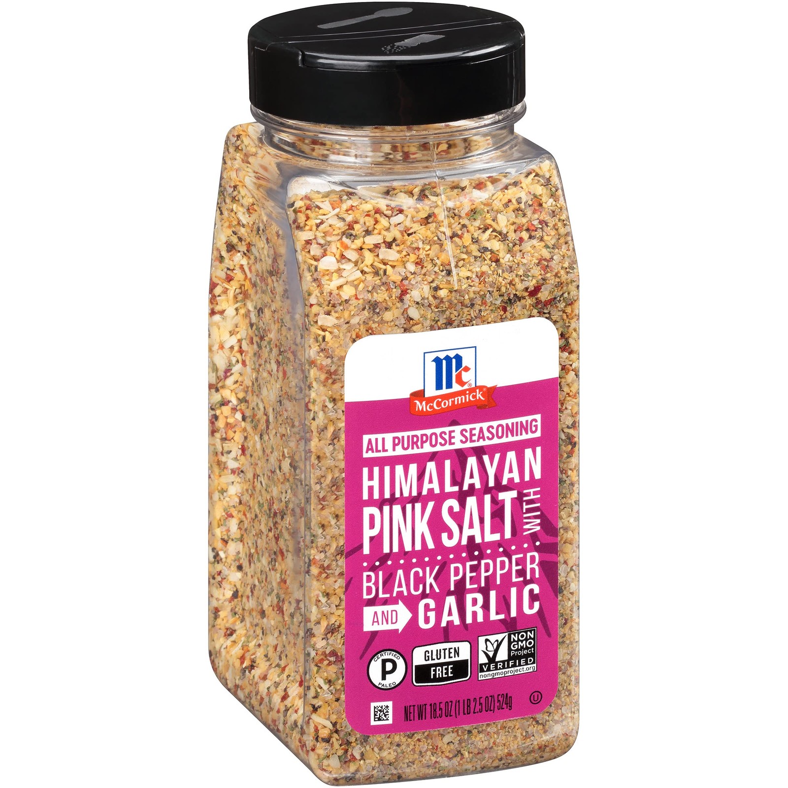 McCormick Himalayan Pink Salt with Black Pepper and 18.5 Ounce (Pack of 1)