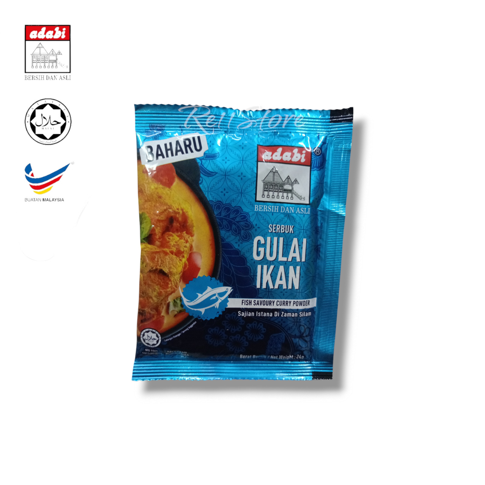 Adabi Fish Savoury Curry Powder 24g Serbuk Gulai Ikan Spicy & Aromatic Blend
