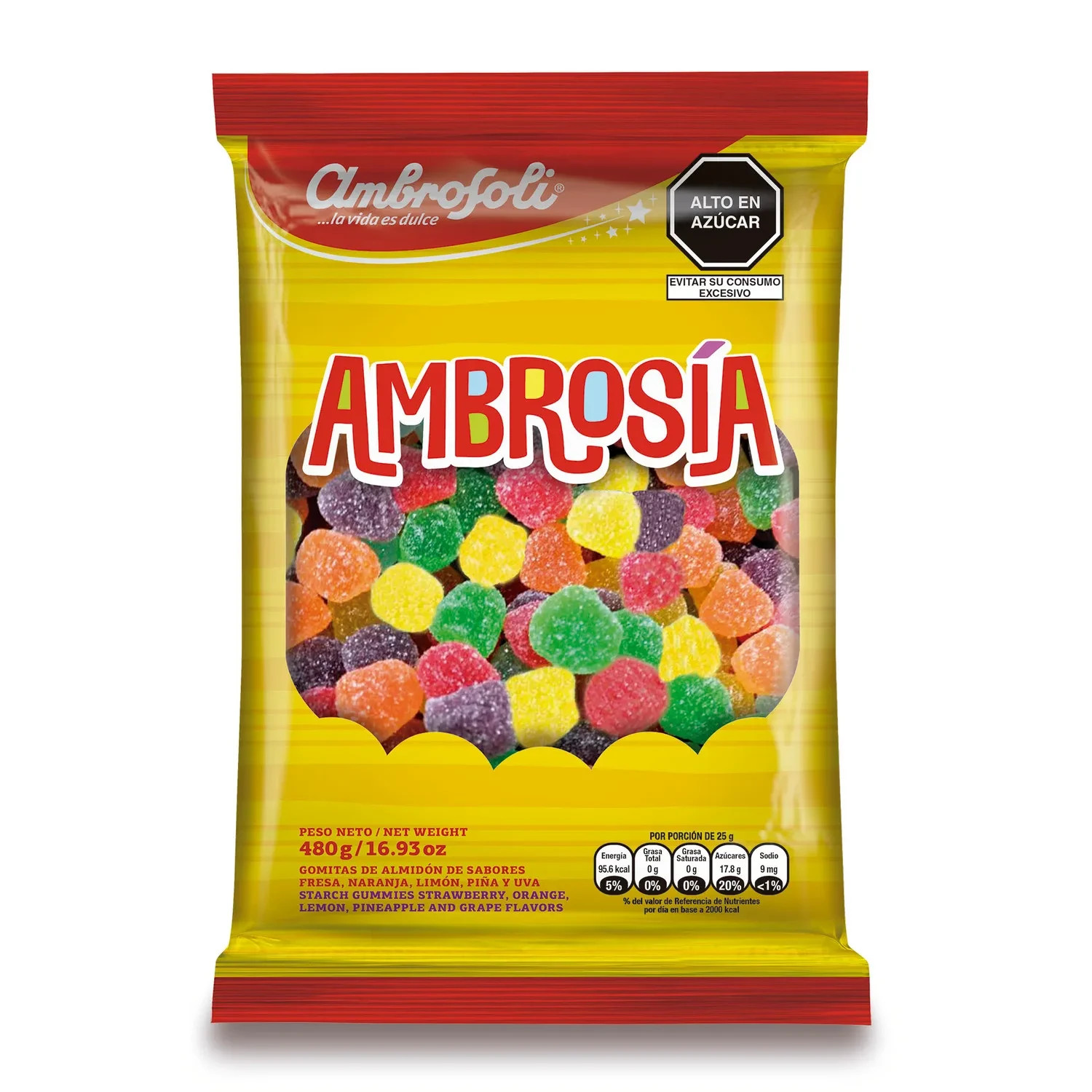 Ambrosoli – Ambrosia – Gomitas – varios – sabores – Bolsa 480 – gr