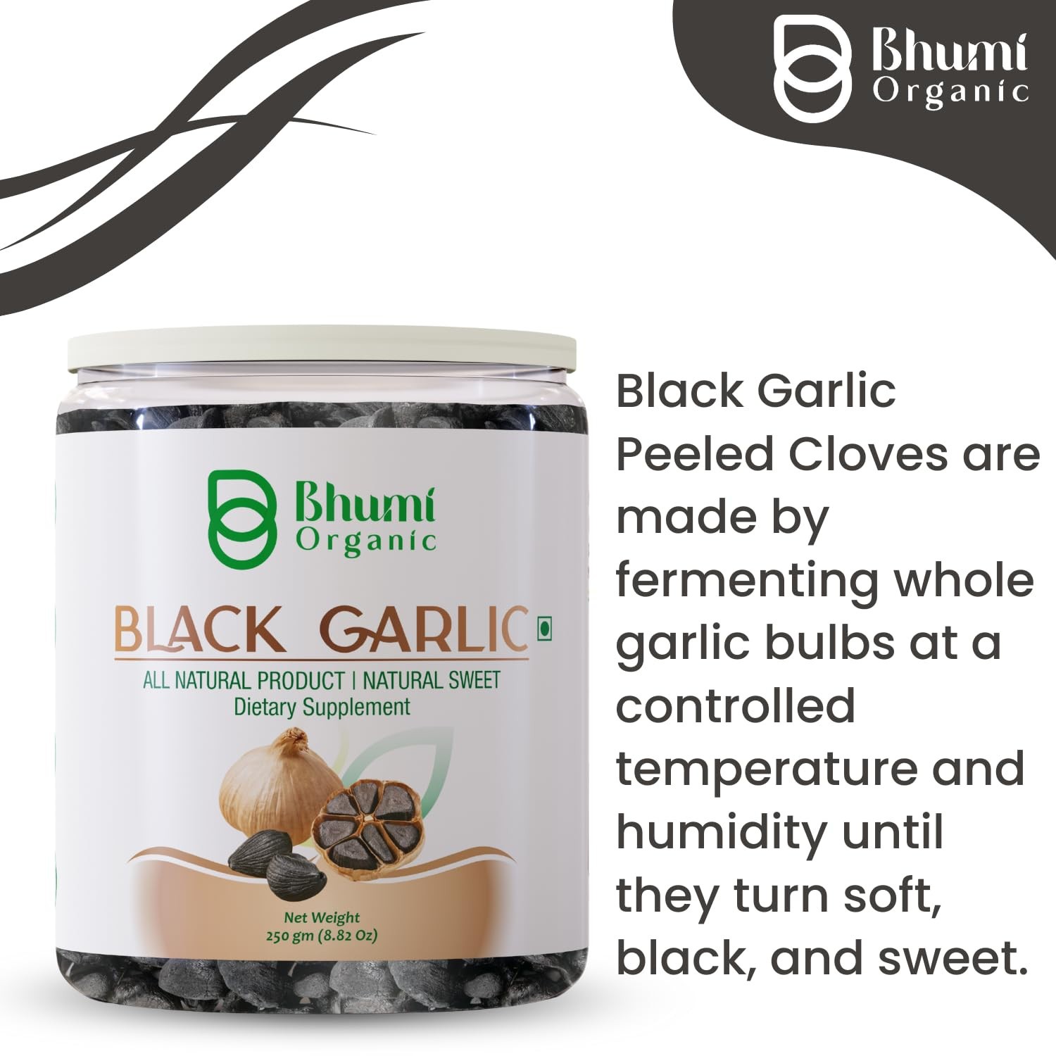 Bhumi Organic Black Garlic 100 Gram