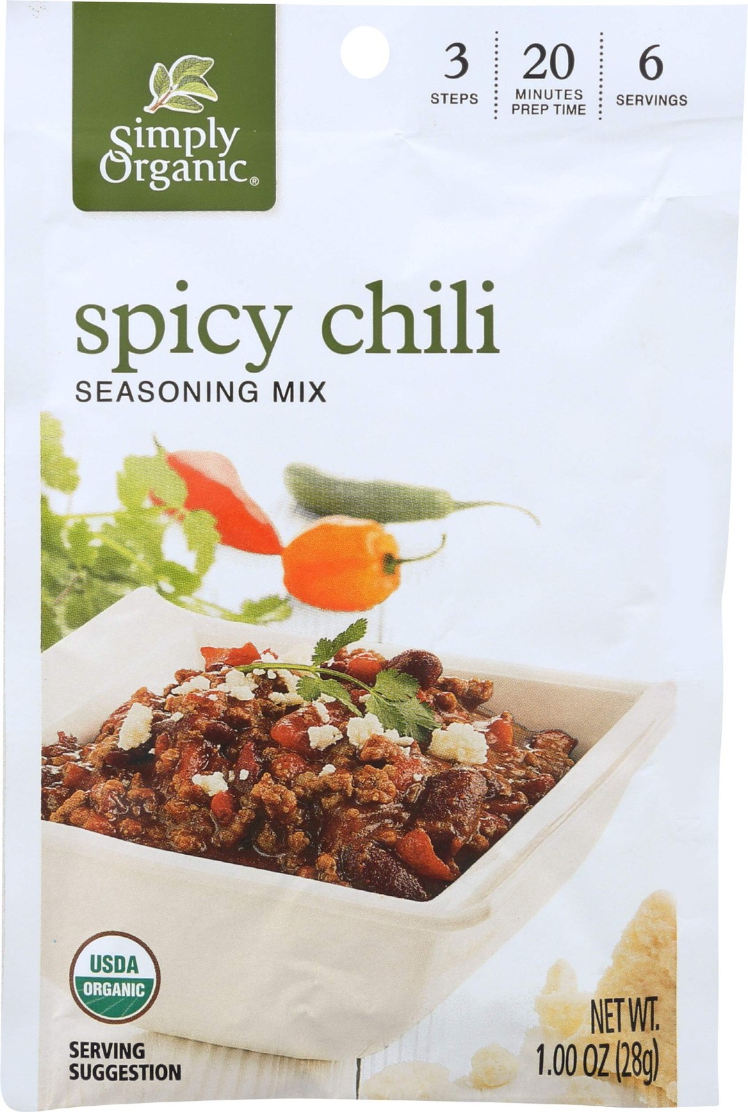 Mild Chili Seasoning Mix 1 Ounce Organic Non Irradiated Kosher Flavor Booster