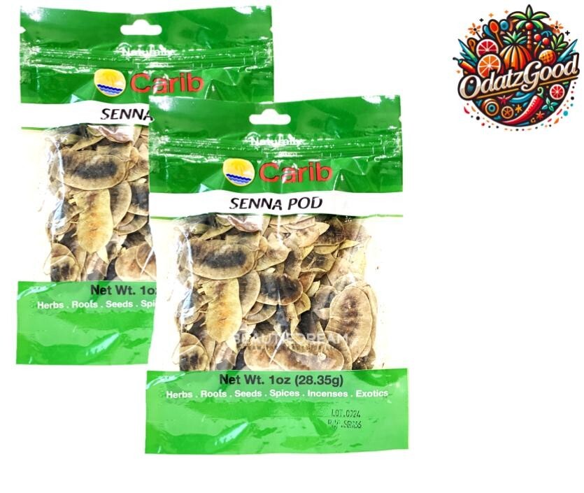 Senna Pods by Carib | Natural Herbal Laxative | 1 oz