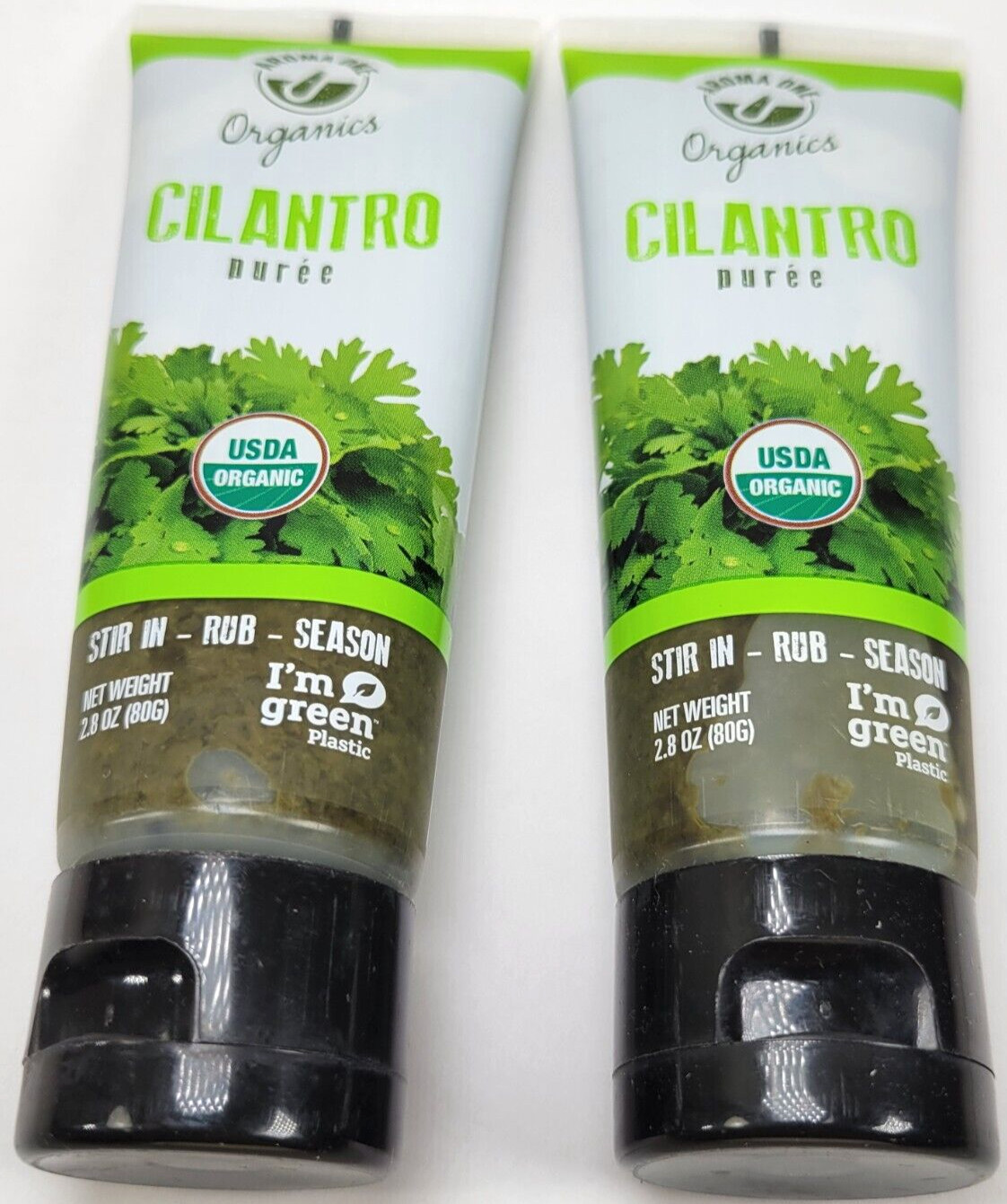 CILANTRO PASTE Aroma One ORGANIC Cilantro Puree 2.8 OZ – 2 Pack