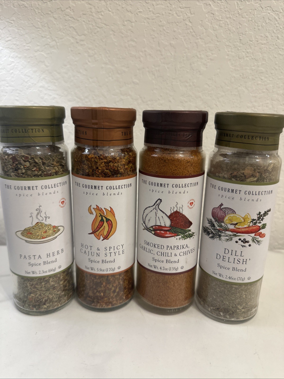 The Gourmet Collection, Smoked Paprika, Garlic, Chili & Chives Pack Of 4 Mix
