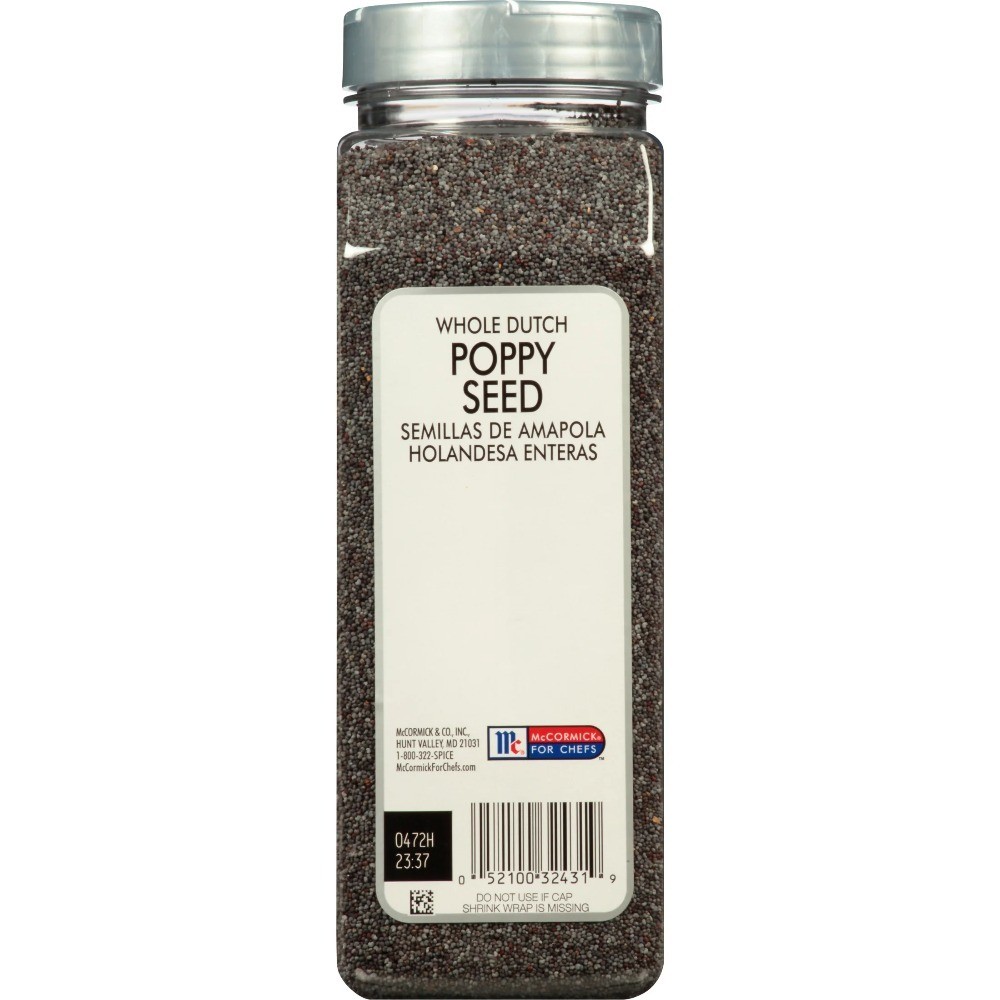 Kosher Whole Dutch Poppy Seeds Natural 20 oz Bulk Baking Spice