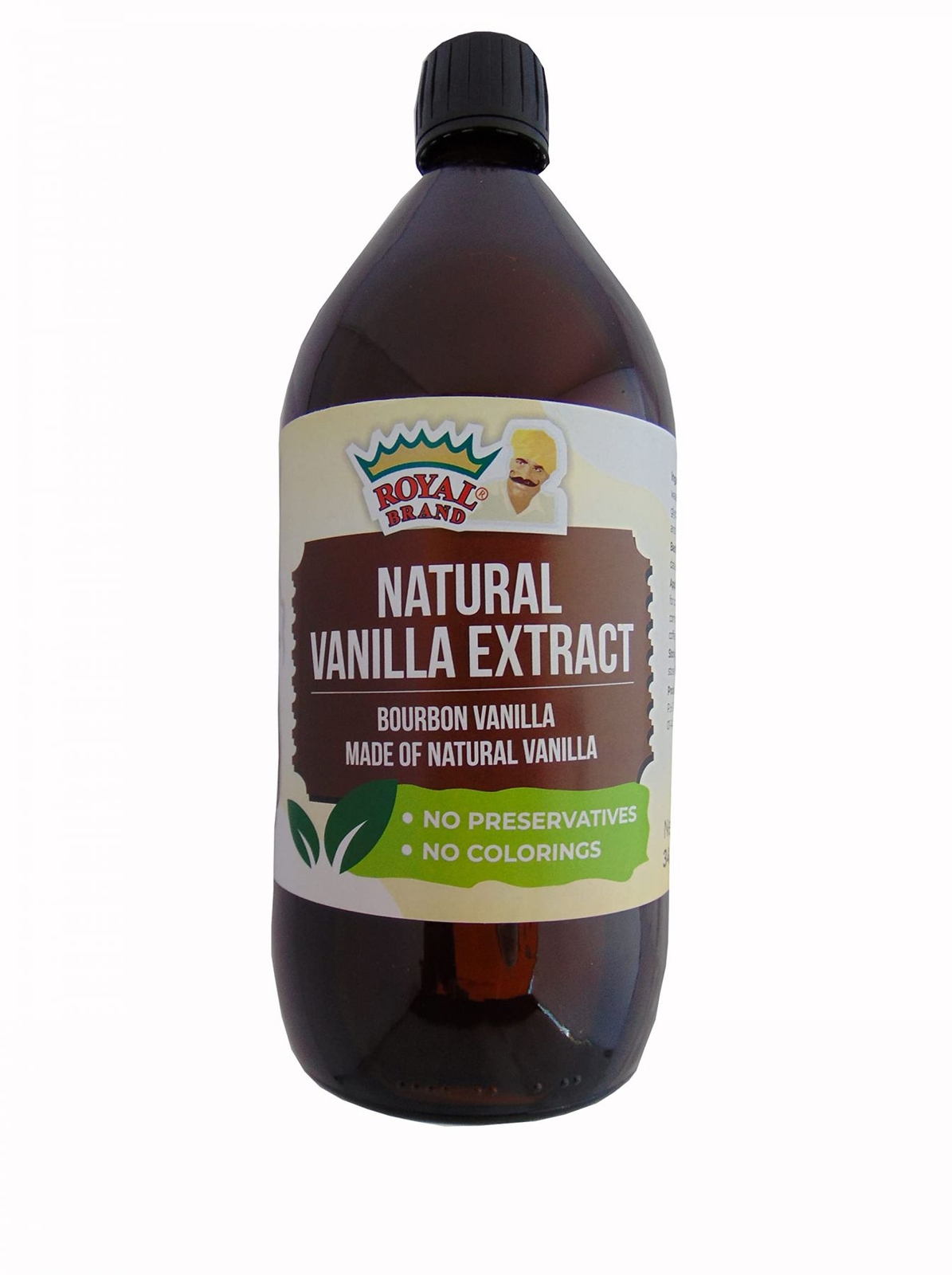 Vanilla Extract, Natural, Alcohol Free, Bourbon Vanilla, 1 Litre