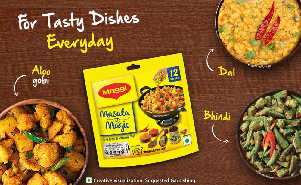 MAGGI Masala-Ae-Magic Vegetable Masala, All In One Powder 6 G x 12 Sachets