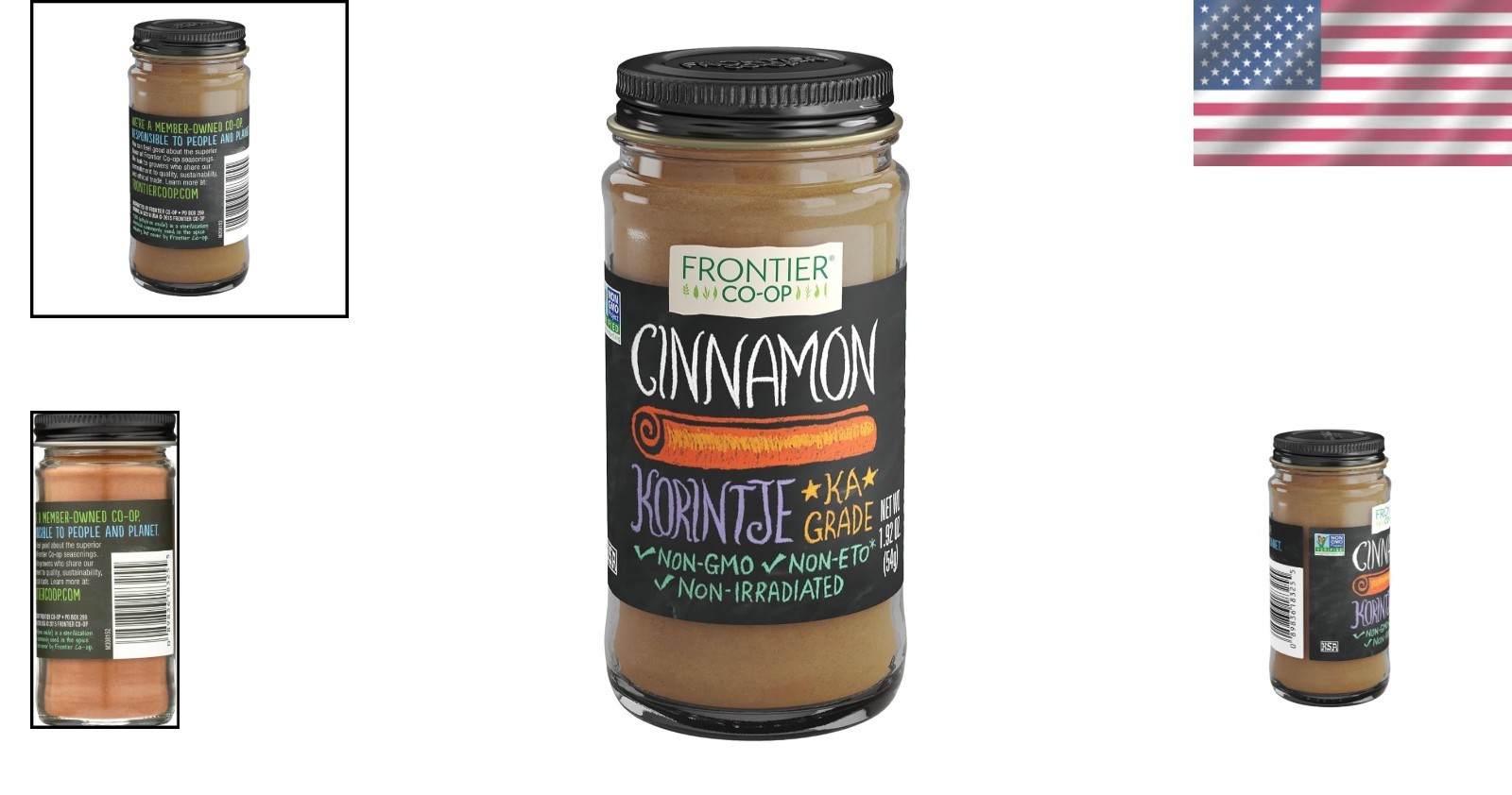 1.92 oz Ground Korintje Cinnamon – Gourmet Vegetarian Spice – Non-Irradiated
