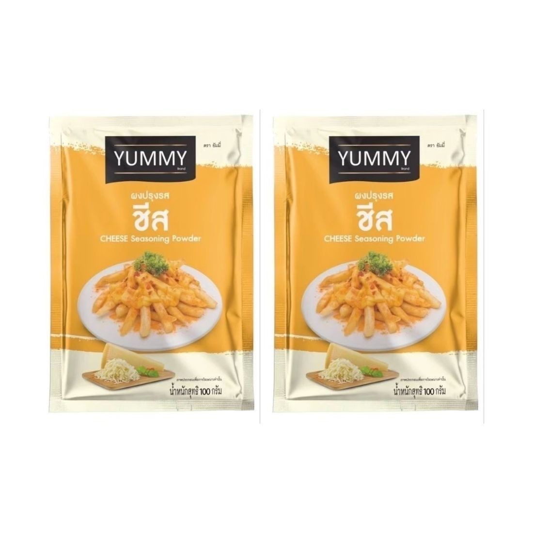 2x Yummy CHEESE Flavor Seasoning Powder Shaking Sprinkle Snack Topping 100 g