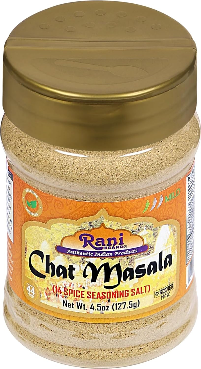 Chat Masala (14 Spice Seasoning Salt) Tangy Indian Seasoning 4.5oz (127.5g) PET