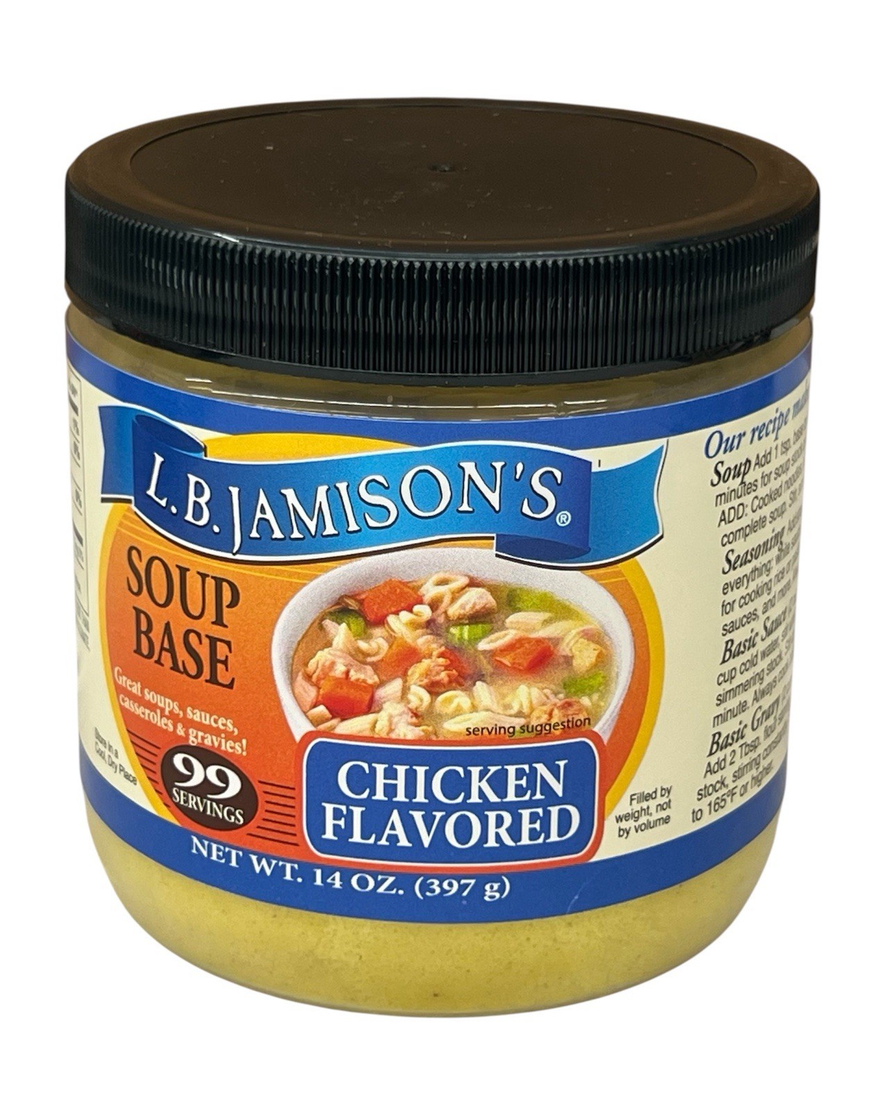 LB Jamison’s Chicken Flavor Soup Base 14 oz