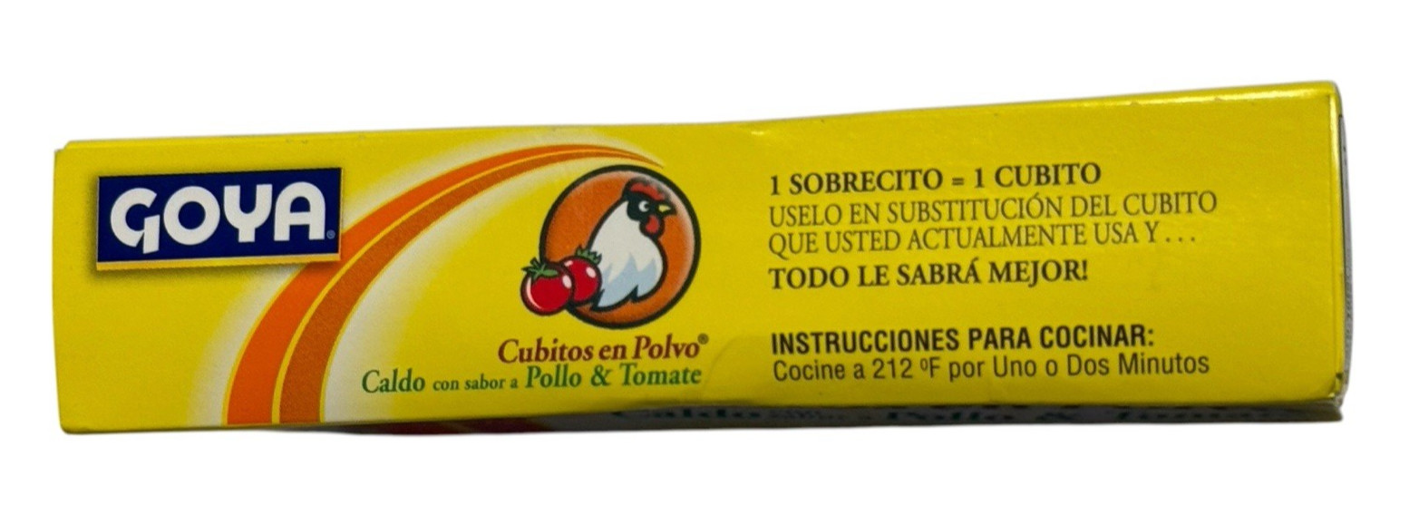 40 Packets Goya Powdered Chicken & Tomato Flavored Bouillon (5x 8 ea) Ex: 9/29