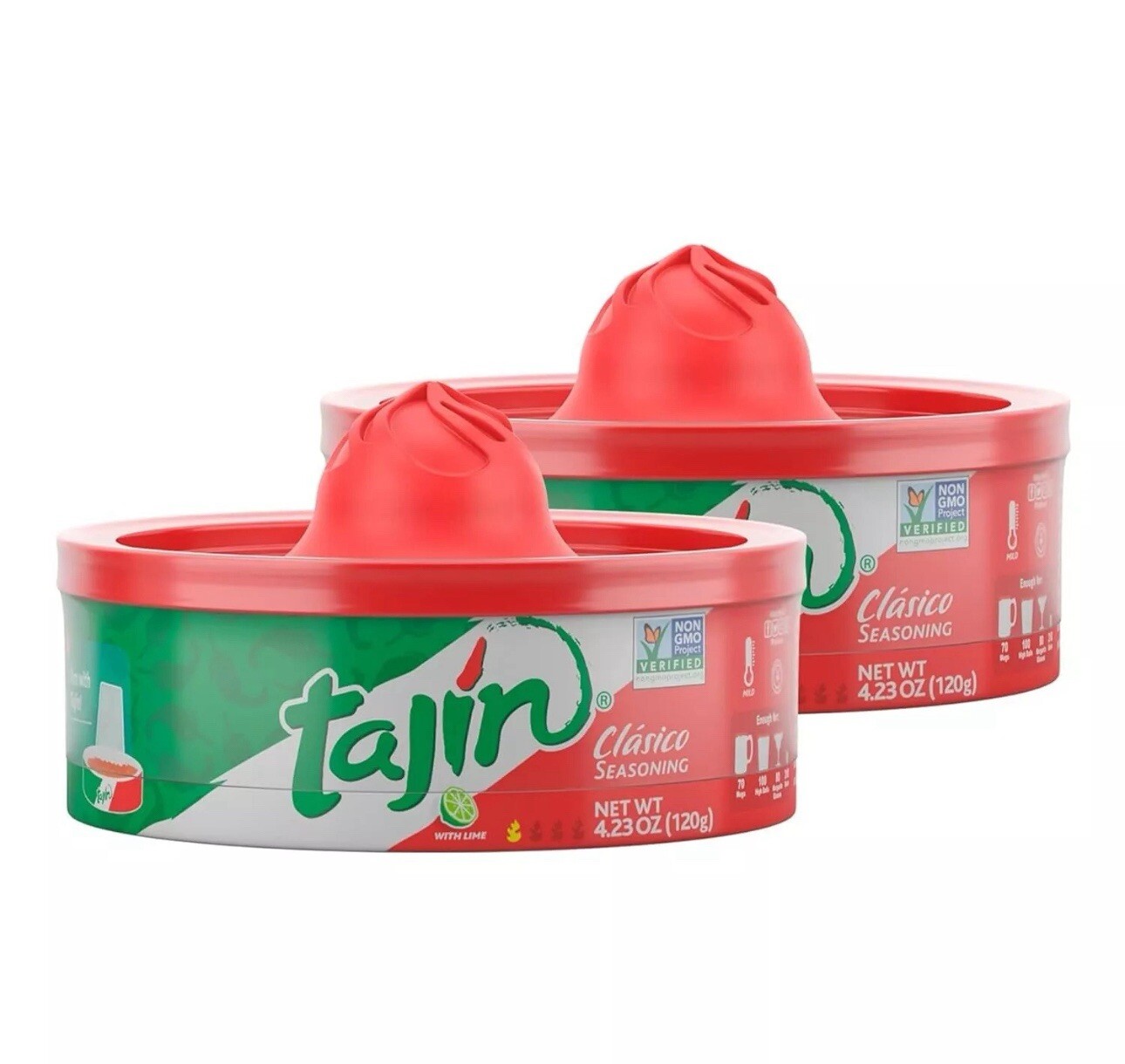 2 Pack – Tajin Clásico Chile Lime Seasoning Rimmer 4.23 Oz