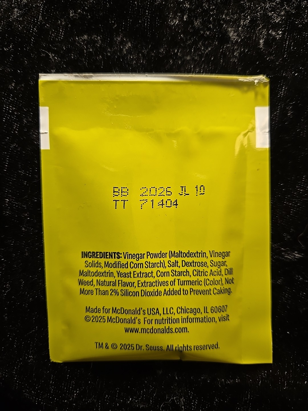 McDonald Grinch Dill Pickle Season Salt – 1 Packet