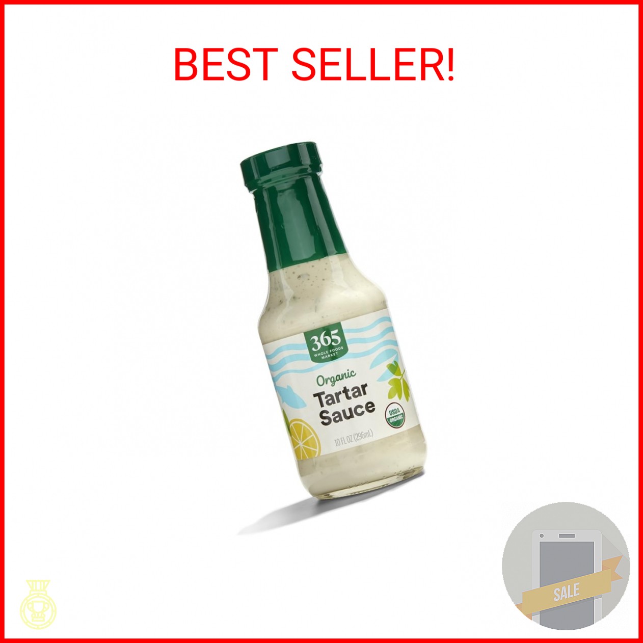 365 by Whole Foods Market, Organic Tartar Sauce, 10 Fl Oz