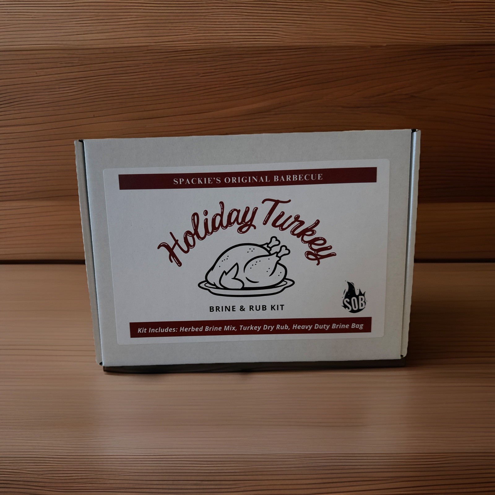 Spackie’s Holiday Turkey Brine Kit (includes Brine Mix, Dry Rub, Brine Bag)
