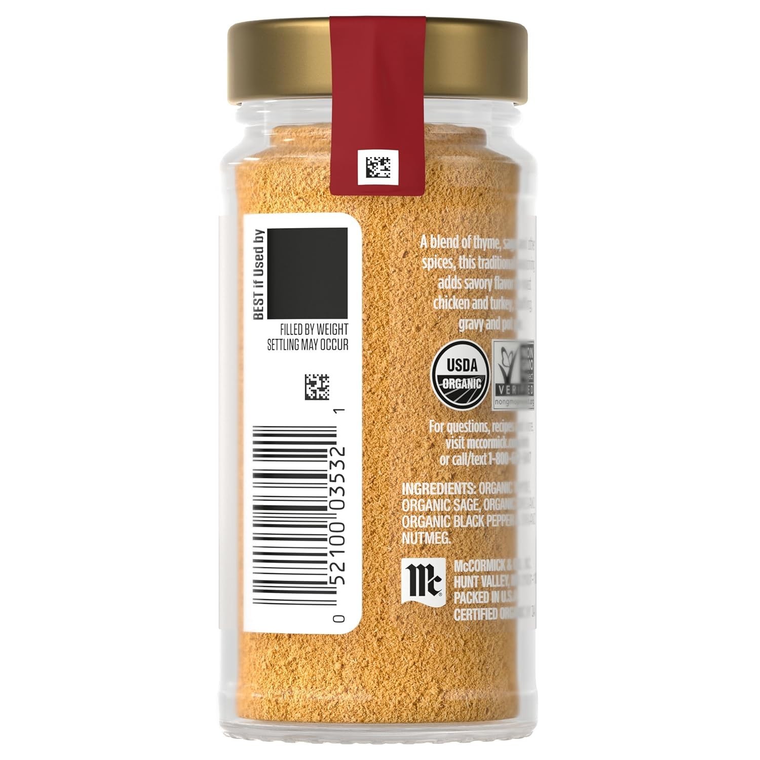 0.87 oz Organic Poultry Seasoning – Kosher, Non-GMO Herbs for Meal Perfection