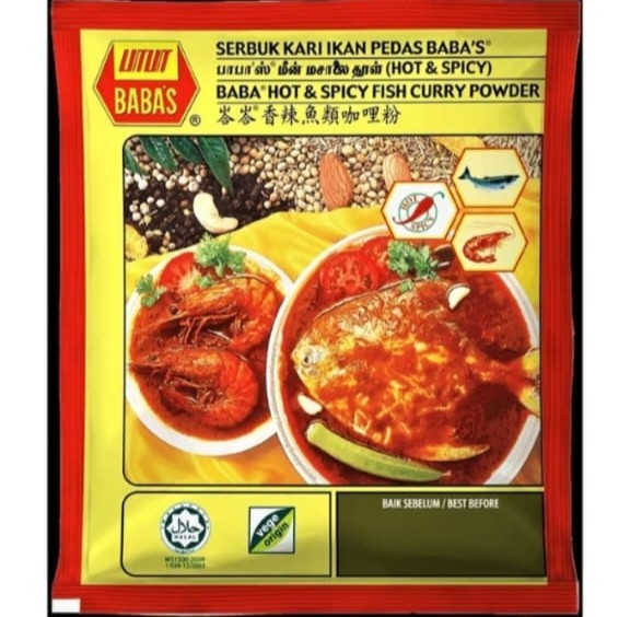 BABA’s Hot & Spicy / Original Meat & Fish Curry Powder 4 packs x 125g