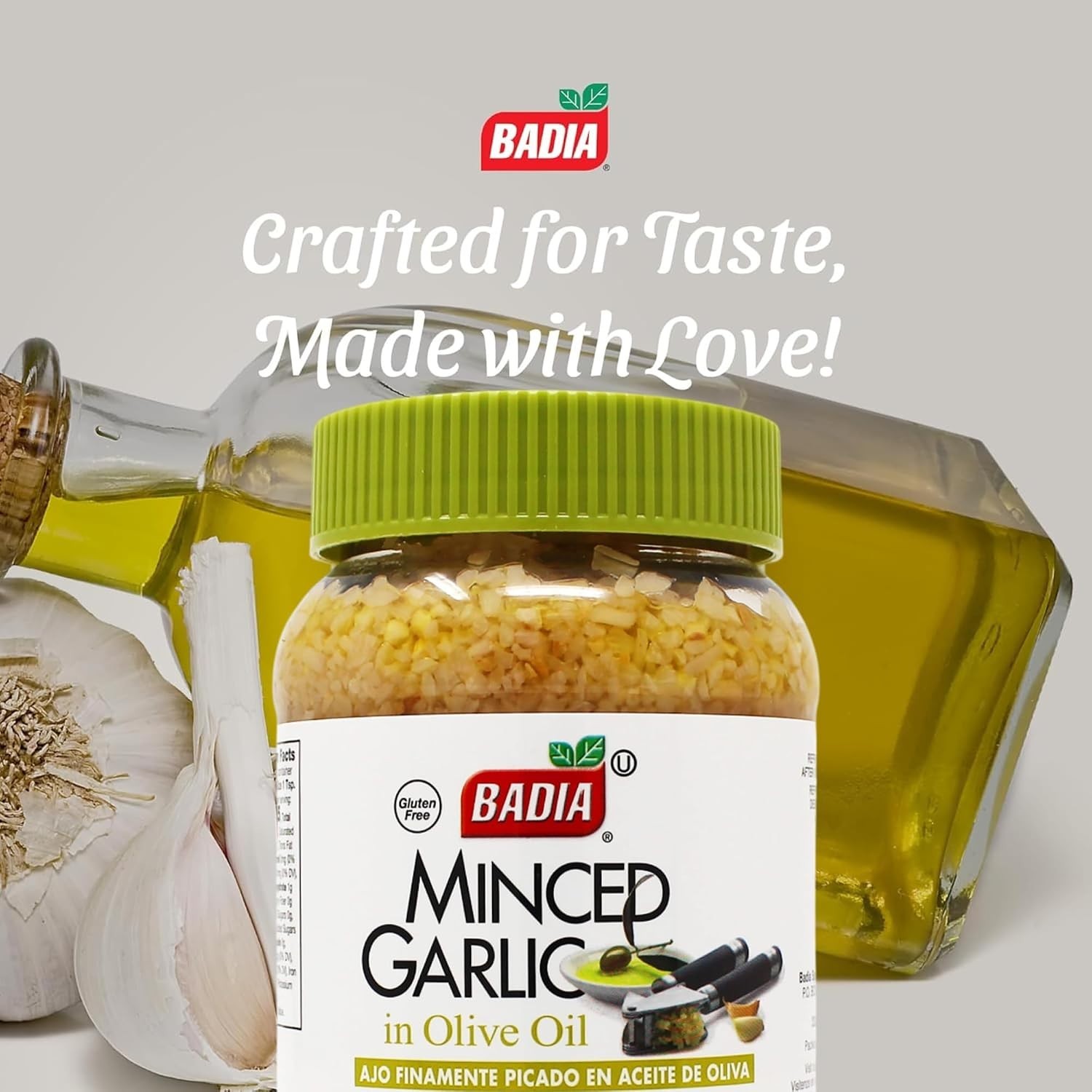 Minced Garlic in Olive Oil, 16 oz – Bold Flavor for Quick Gluten-Free Cooking