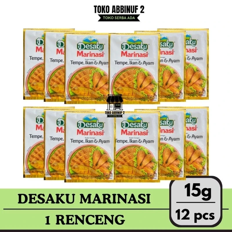 12pcs @15g DESAKU – Indonesian Seasoning Flavor for Marinate Chicken and Fish