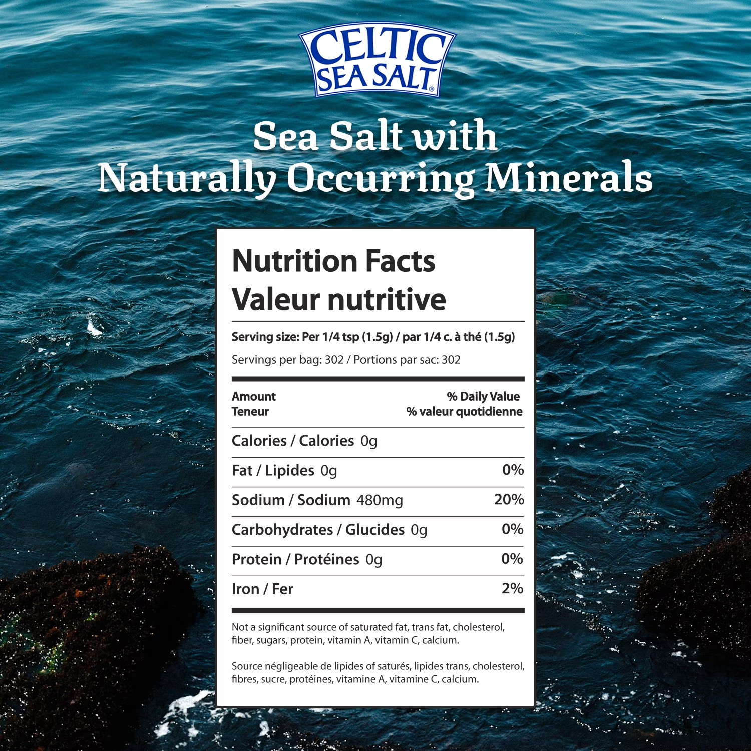 Light Grey Celtic Sea Salt 1 Pound Resealable Bag – Additive-Free, Delicious Sea