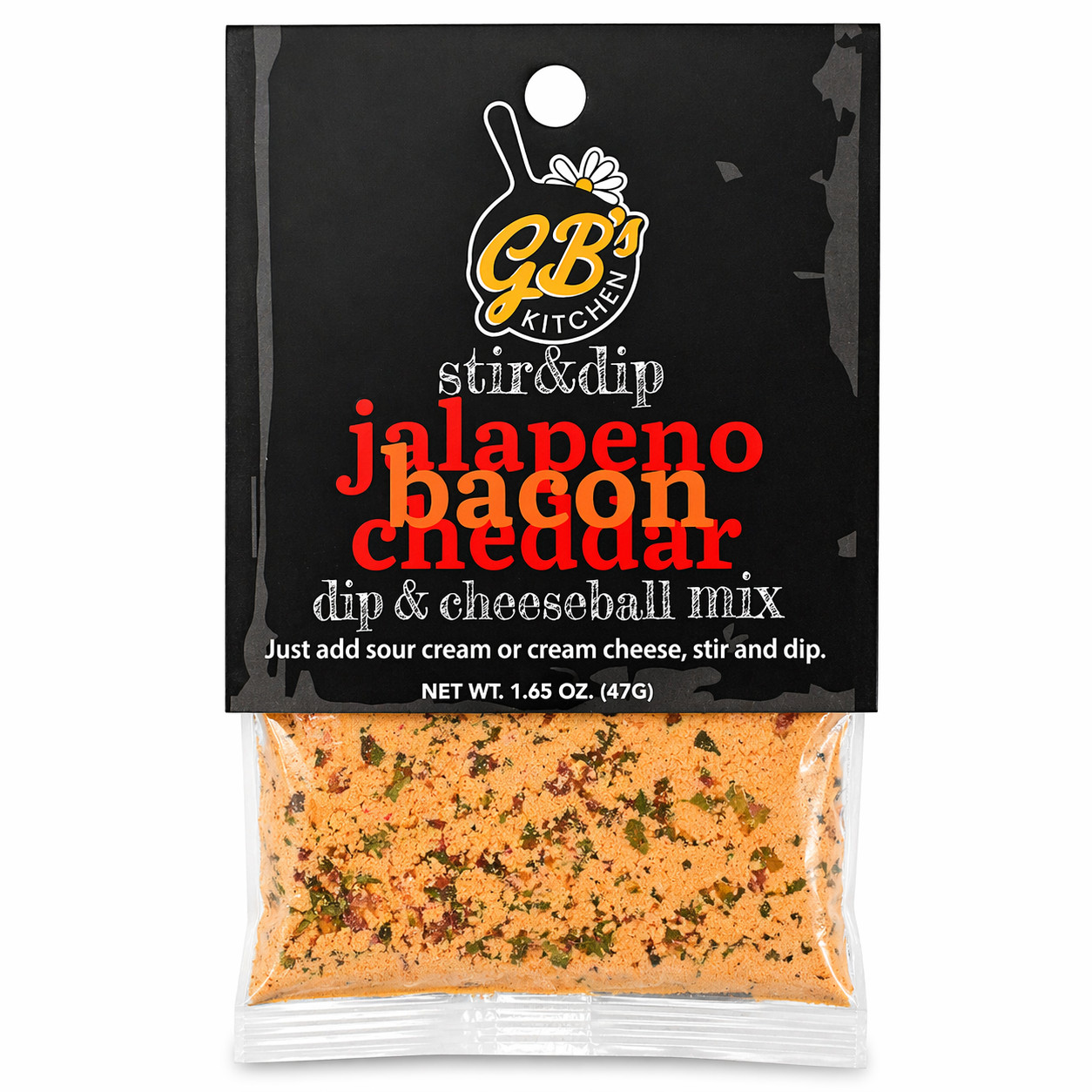 Jalapeno Bacon Cheddar Dip & Cheeseball Mix | 1.65 oz | GB’s Kitchen