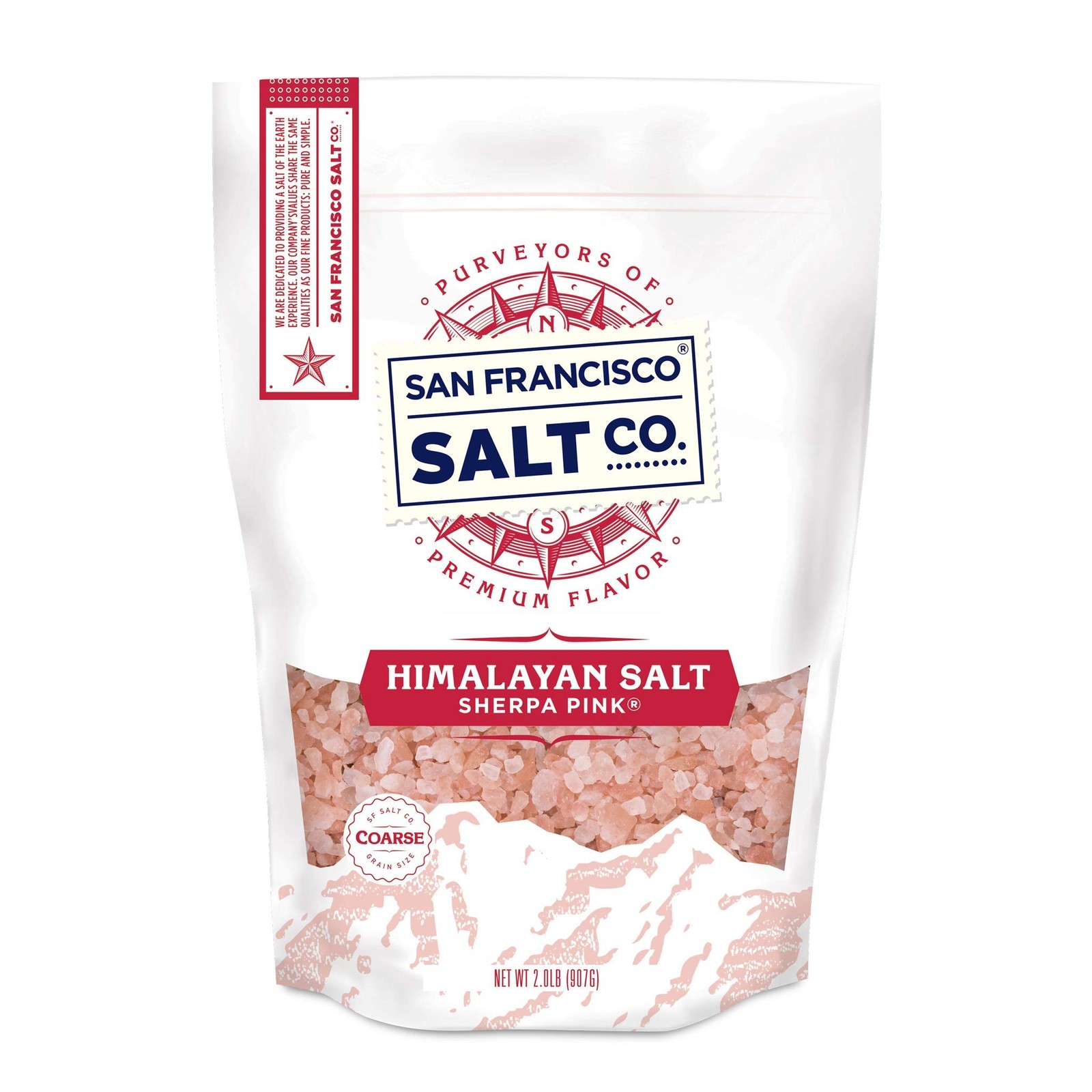 Sherpa Pink Himalayan Salt – Coarse Grain, 2 lbs. | 32 Ounce (Pack of 1)