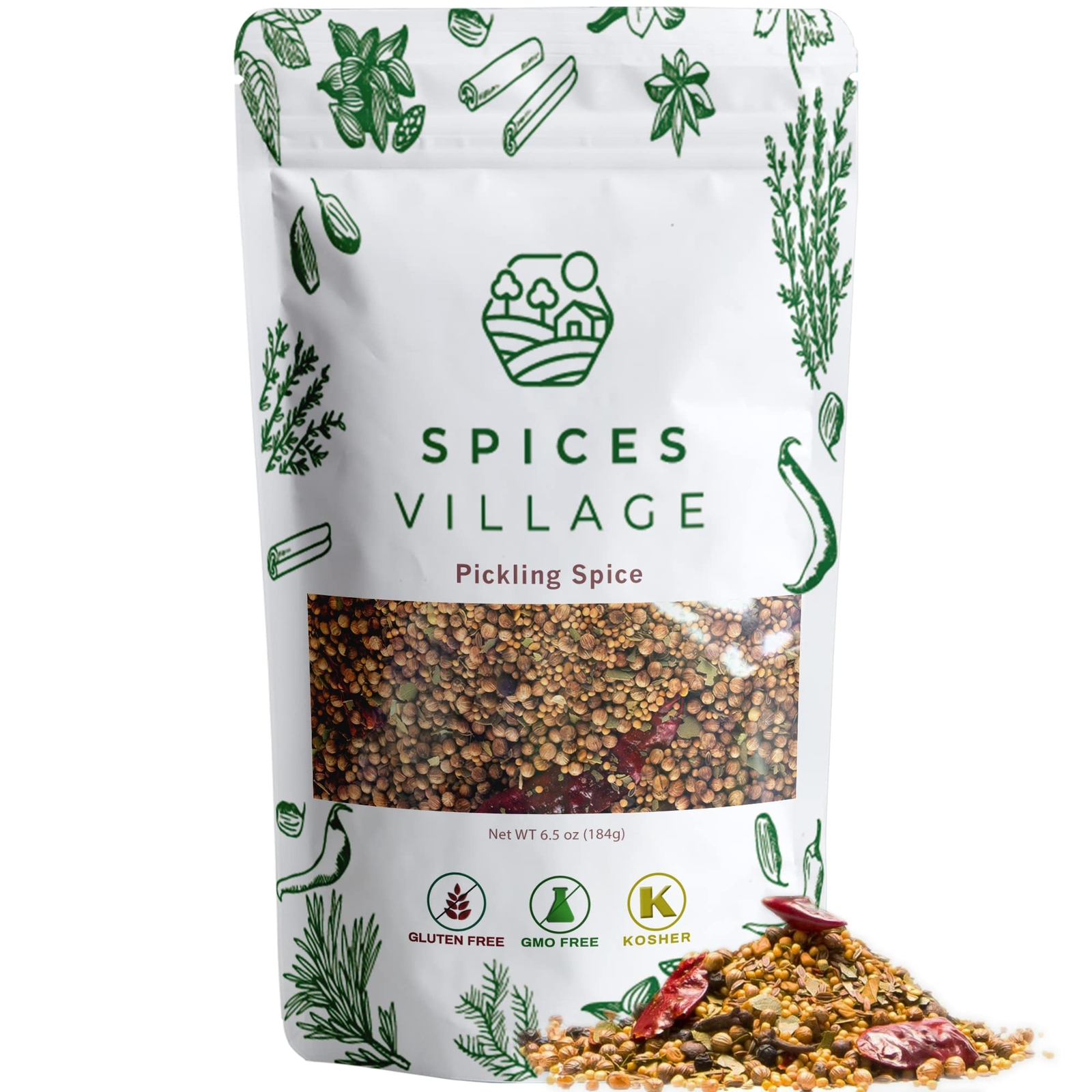 Pickling Spices 6.5oz – All Natural Fresh Dried Spices Mix for Pickles Cann…