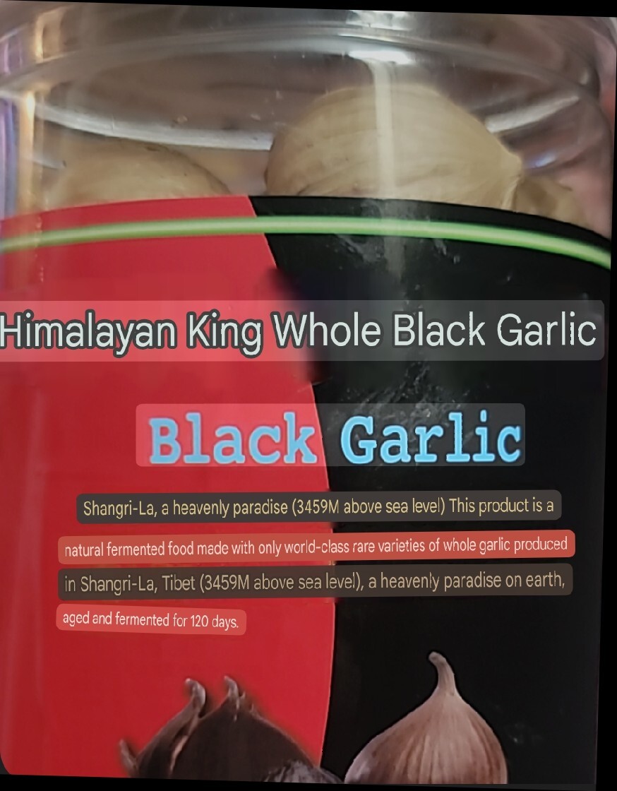 Organic Himalayan King Whole Black Garlic 1LB(500g) From Korea. Vaccum Sealed.