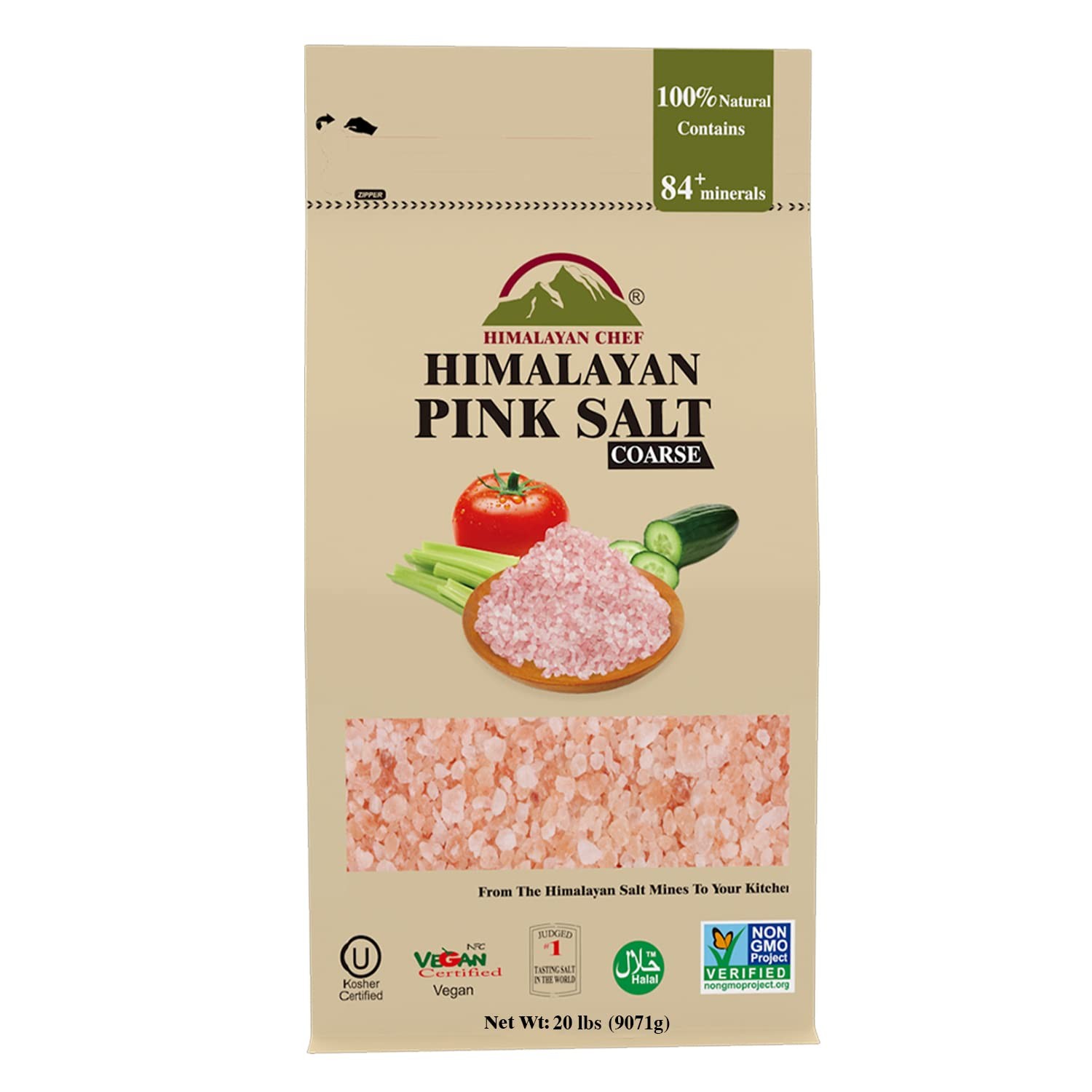 Himalayan Chef Pink Salt, Coarse 320 Ounce (Pack of 1), Salt