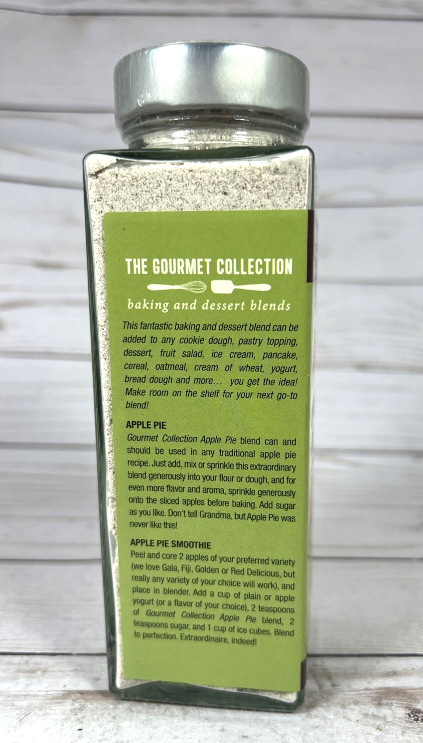 Apple Pie The Gourmet Collection Baking Spice Add Mix Sprinkle 9oz BB:11/2026