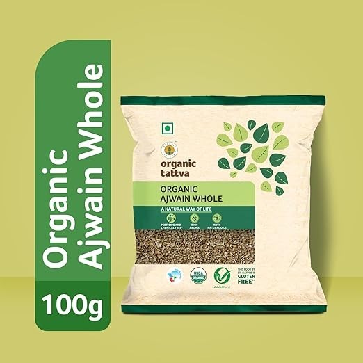 Organic Tattva, Organic Gluten Free Ajwain Whole – 100 Gram | Select Pack