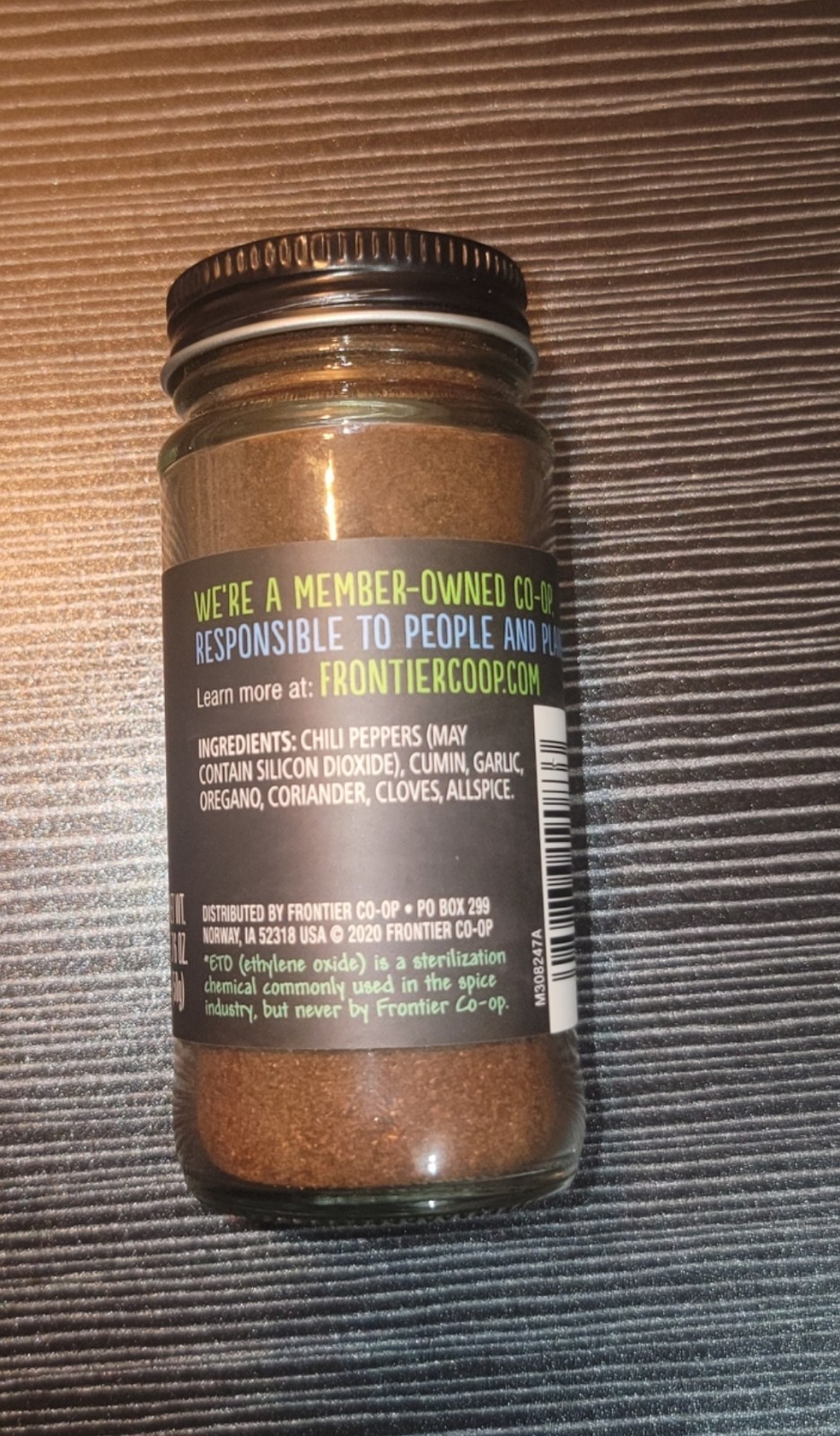 Frontier Co-Op Chili Powder w/ Cumin Garlic & Oregano 1.76oz – 3 Pack – New