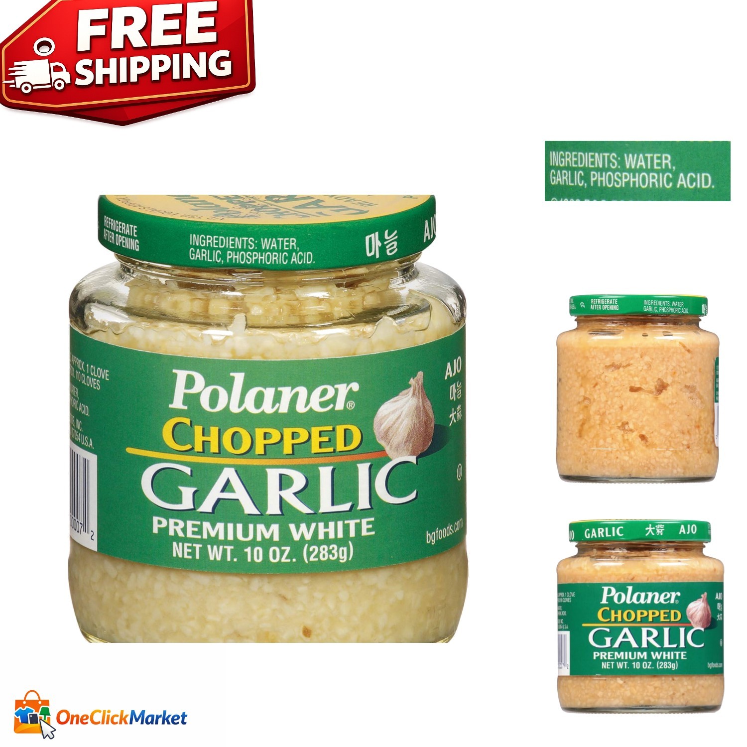 White Chopped Garlic, 10 Ounce – Flavorful Convenience for Every Dish
