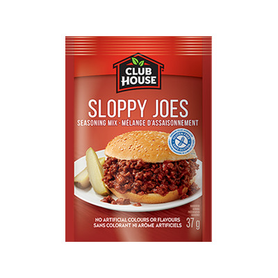 Club House Sloppy Joe Seasoning Mix 37 g. / 1.3 oz. x 12