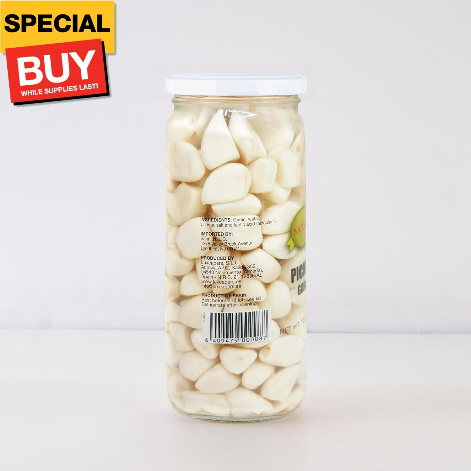 Spanish Pickled Garlic, 15.9 Ounces