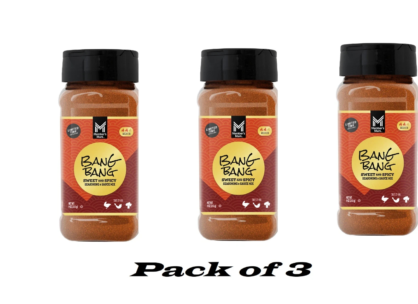 3 Pack – Member’s Mark Bang Bang Sweet & Spicy Seasoning & Sauce Mix (9 oz.)
