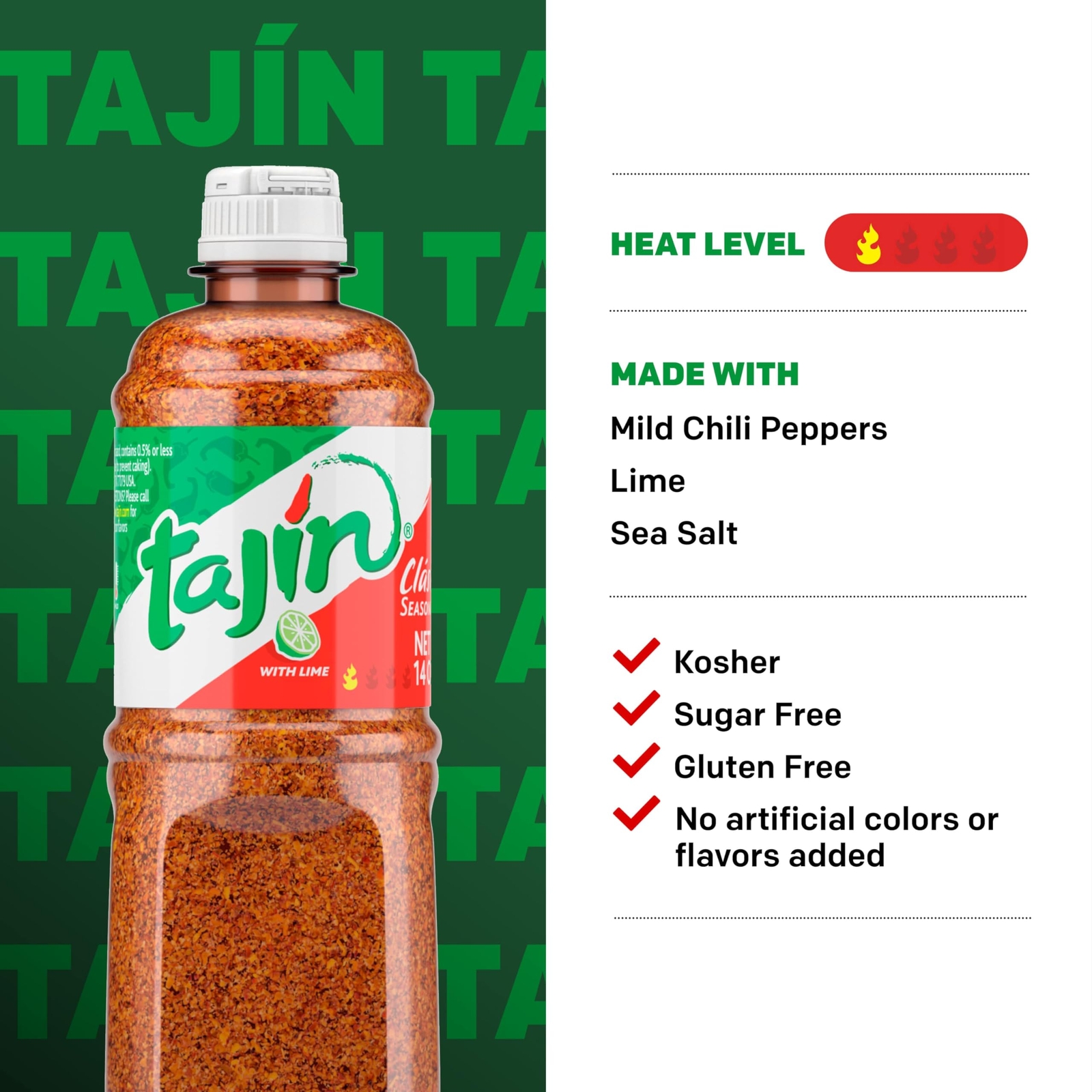 Taj�n Cl�sico Chile Lime Seasoning 14 oz (Pack of 2)