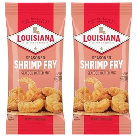 Crispy Cajun Southern Shrimp & Seafood Batter Mix 10 oz – 2 Pack