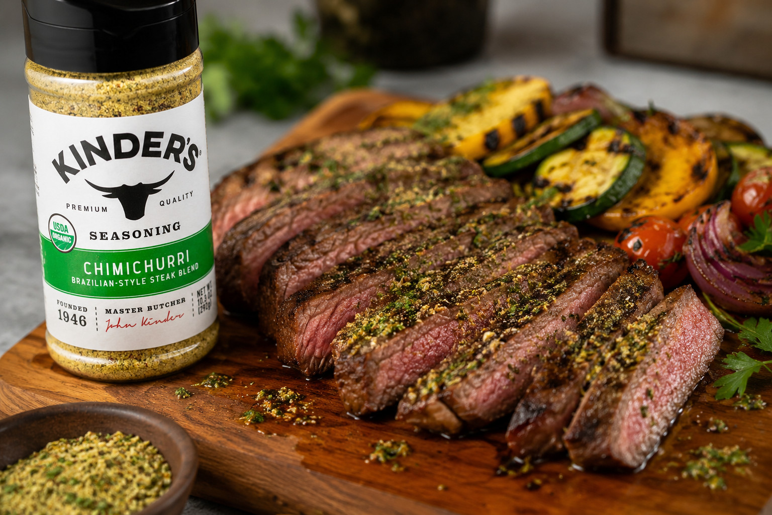 Kinder’s Chimichurri – Brazilian Style Steak Blend Seasoning 10.3 oz.