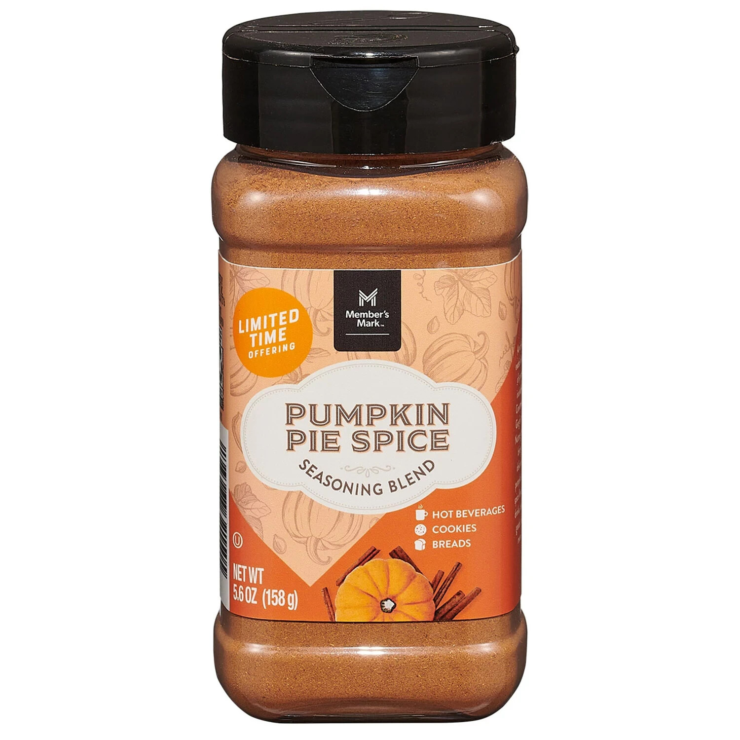 Member’s Mark PUMPKIN PIE SPICE Seasoning Blend 5.6 Ounce {Beverages & Baking}🥧