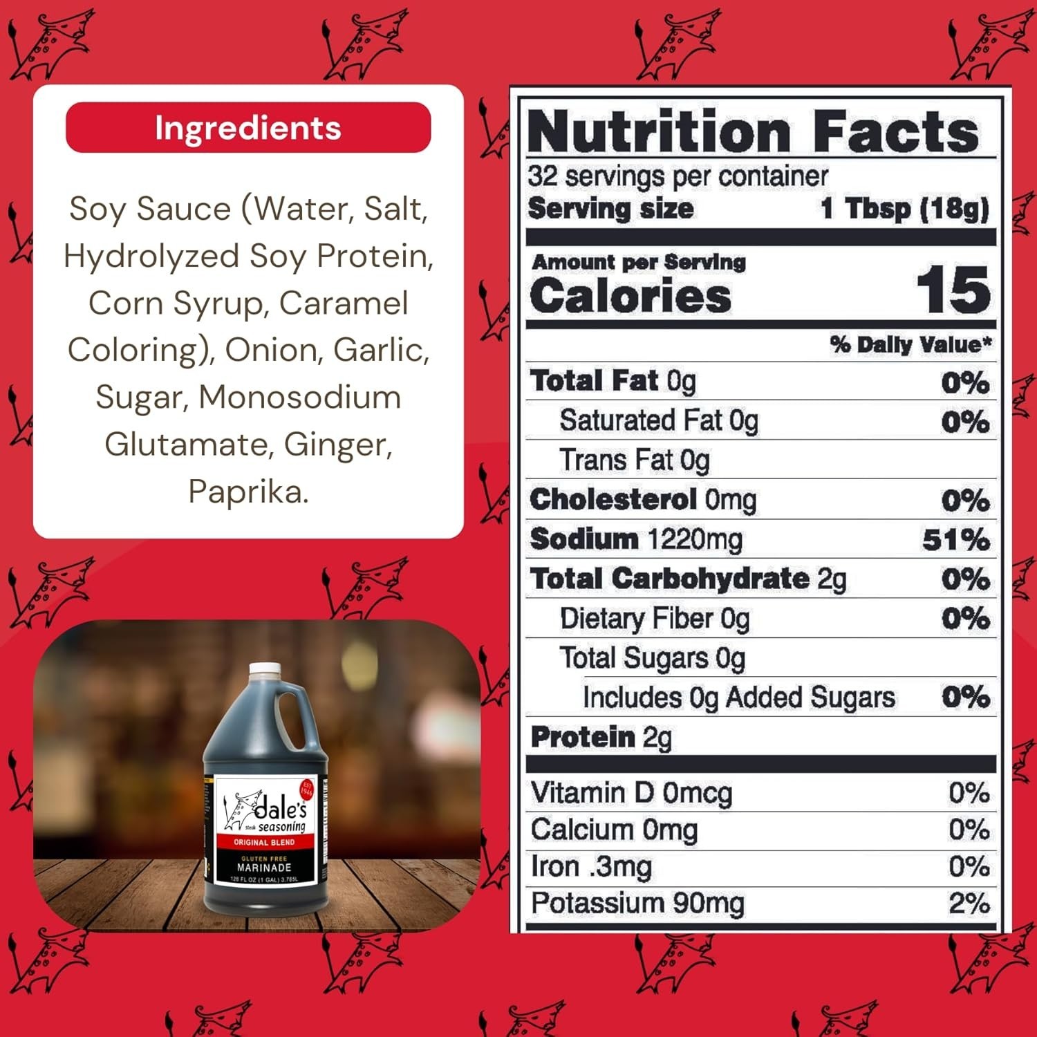 Dale’s Family Size Steak Marinade, 1 Gallon