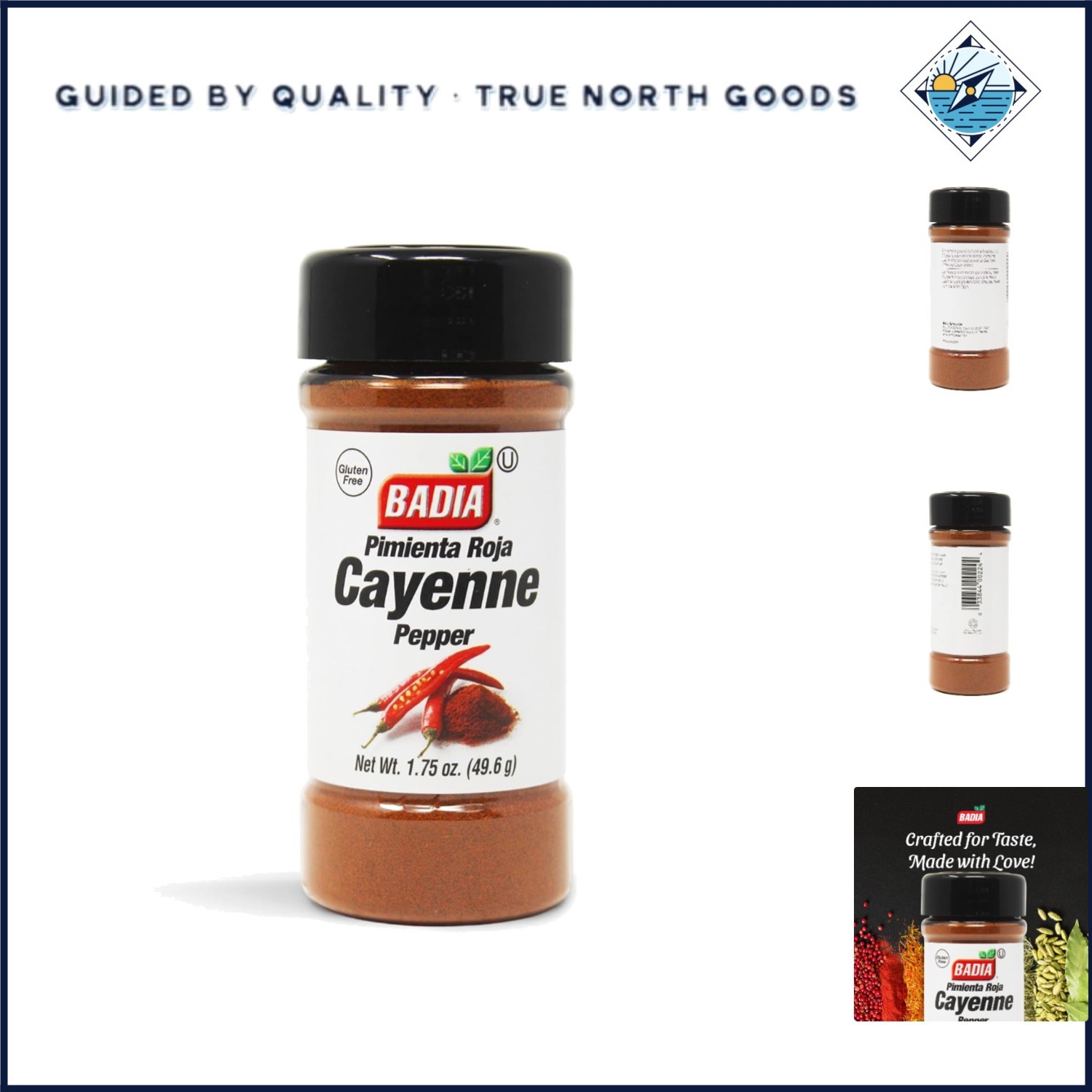 Spicy Cayenne Pepper Powder, 1.75 Ounce in Resealable Container for Freshness