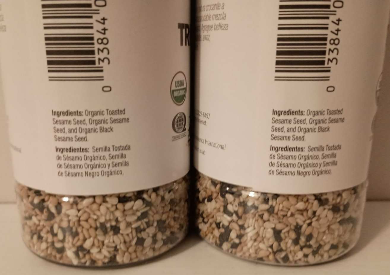 2 Badia® Organic Tricolor Sesame Seeds/Black/White/Toasted/Ajonjoli/Organico