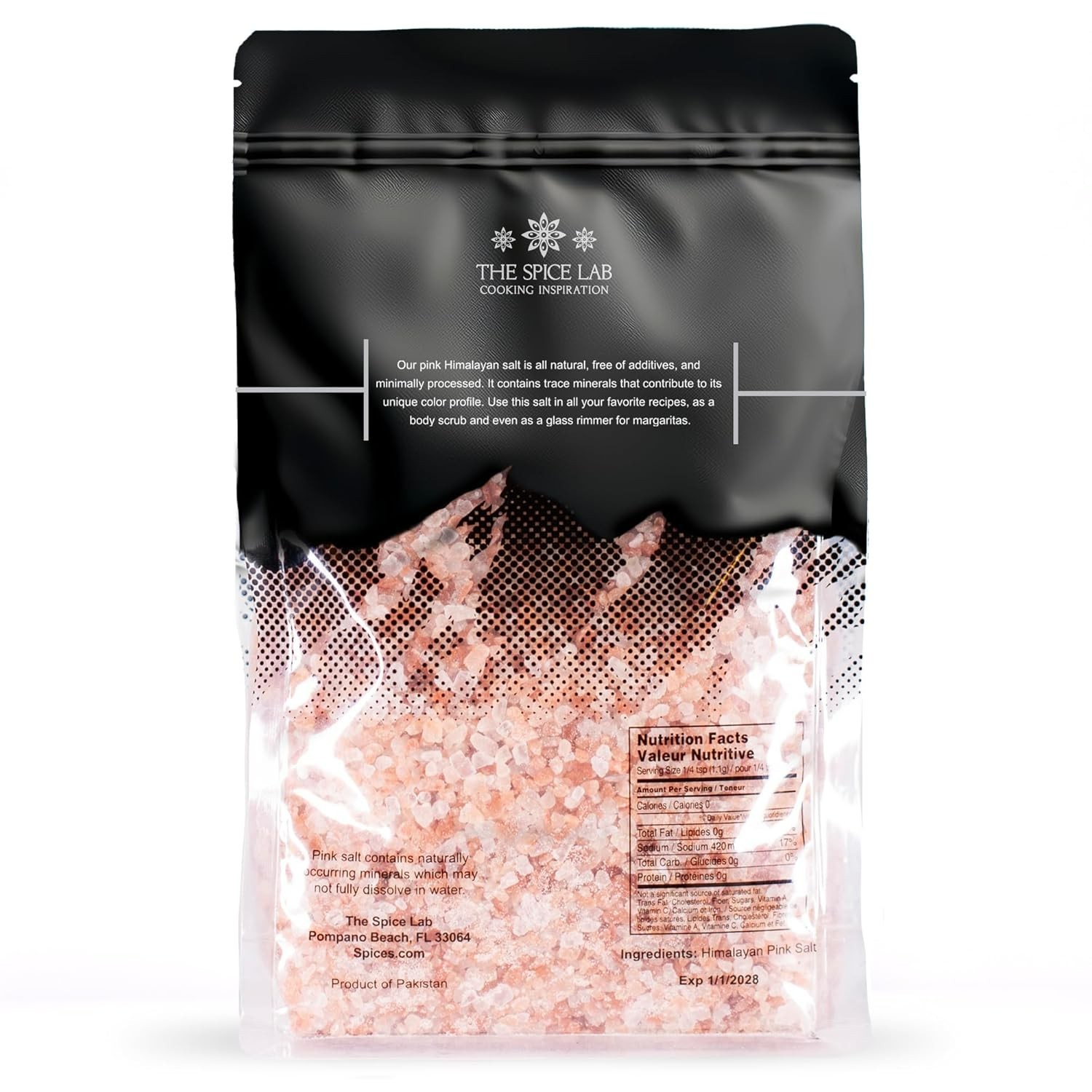 100% Natural Coarse Himalayan Pink Salt – 35.7 Ounce for Culinary Perfection