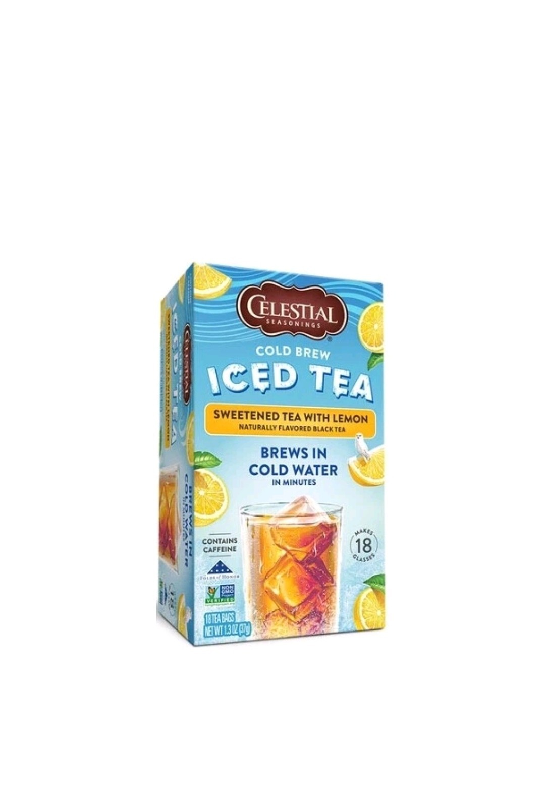 Celestial Seasonings Cold Brew Sweetened with Lemon Black Iced Tea – 18 bags