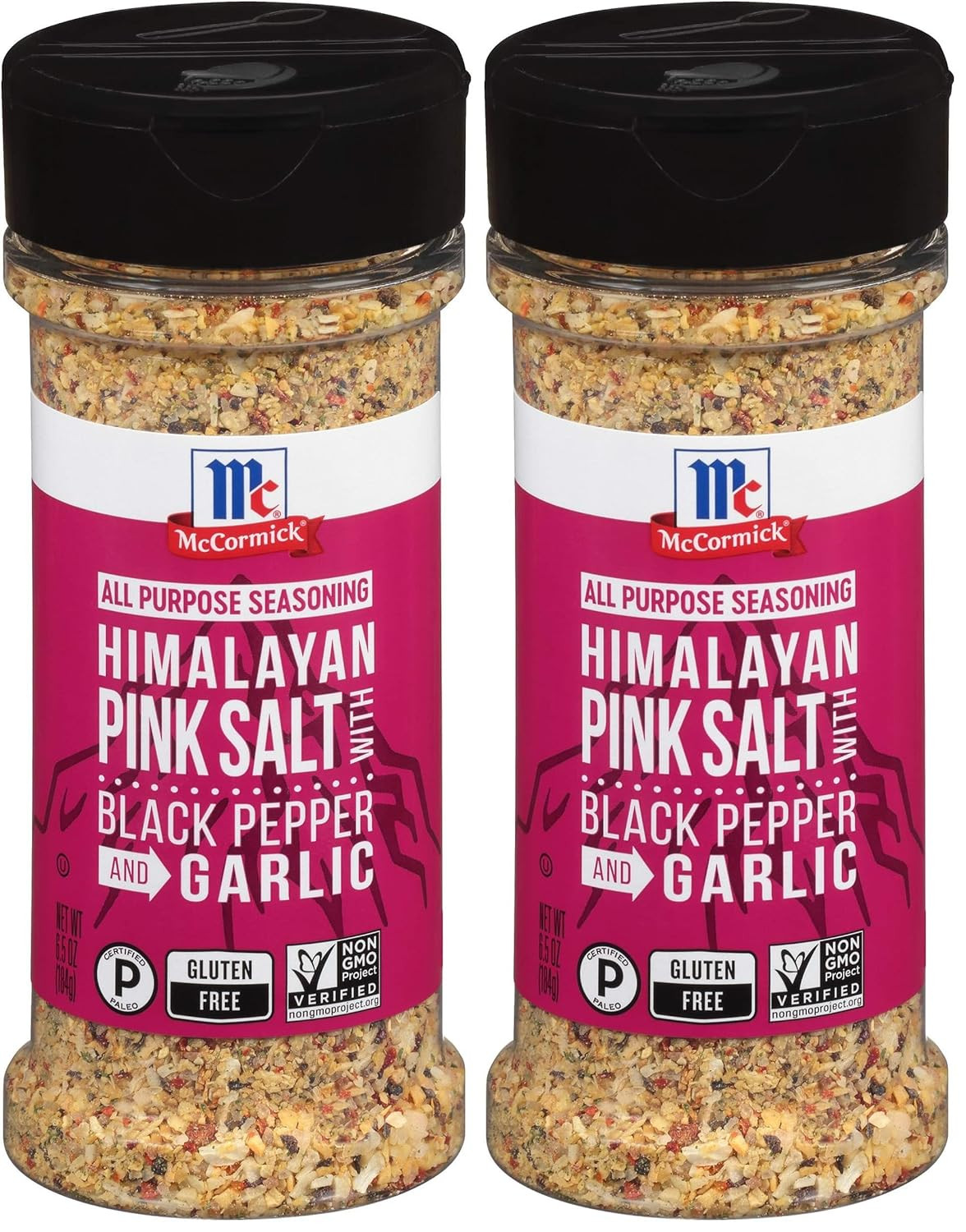 Mccormick Himalayan Pink Salt with Black Pepper and Garlic All Purpose Seasoning