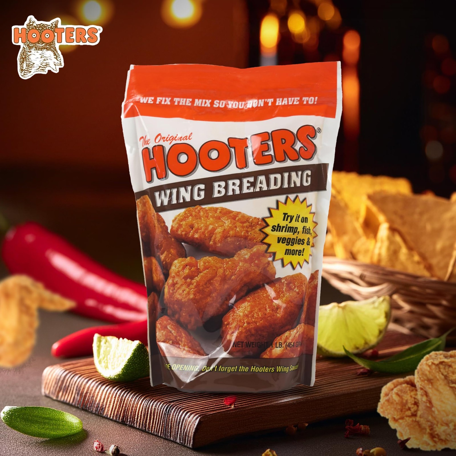 Hooters Wing Breading Mix Pack of 2 Outdoor Recreation Cooking Mix