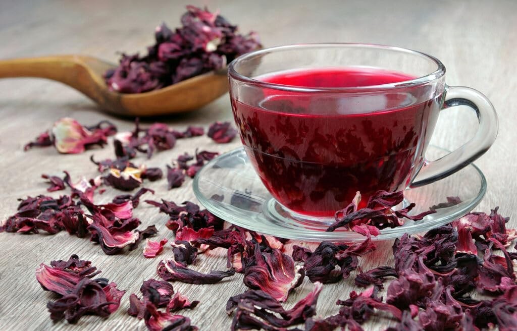 Organic Hibiscus Flowers – 1 lb (16oz) – Herbal Tea – 1 Pound (Pack of 1)