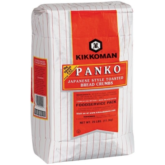 Kikkoman Panko Japanese Bread Crumbs 25 lb Bulk Restaurant Coating